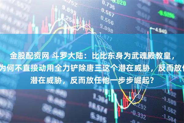 金股配资网 斗罗大陆：比比东身为武魂殿教皇，掌控庞大势力，为何不直接动用全力铲除唐三这个潜在威胁，反而放任他一步步崛起？