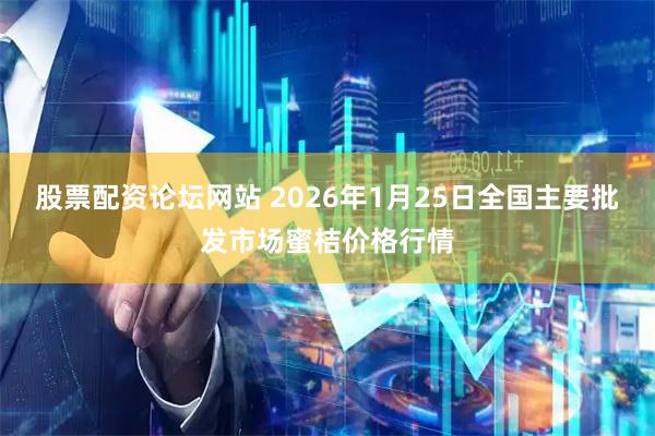 股票配资论坛网站 2026年1月25日全国主要批发市场蜜桔价格行情